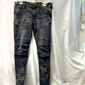 The demolition distressed and faded skinny jeans men sz 32. 12/28/3